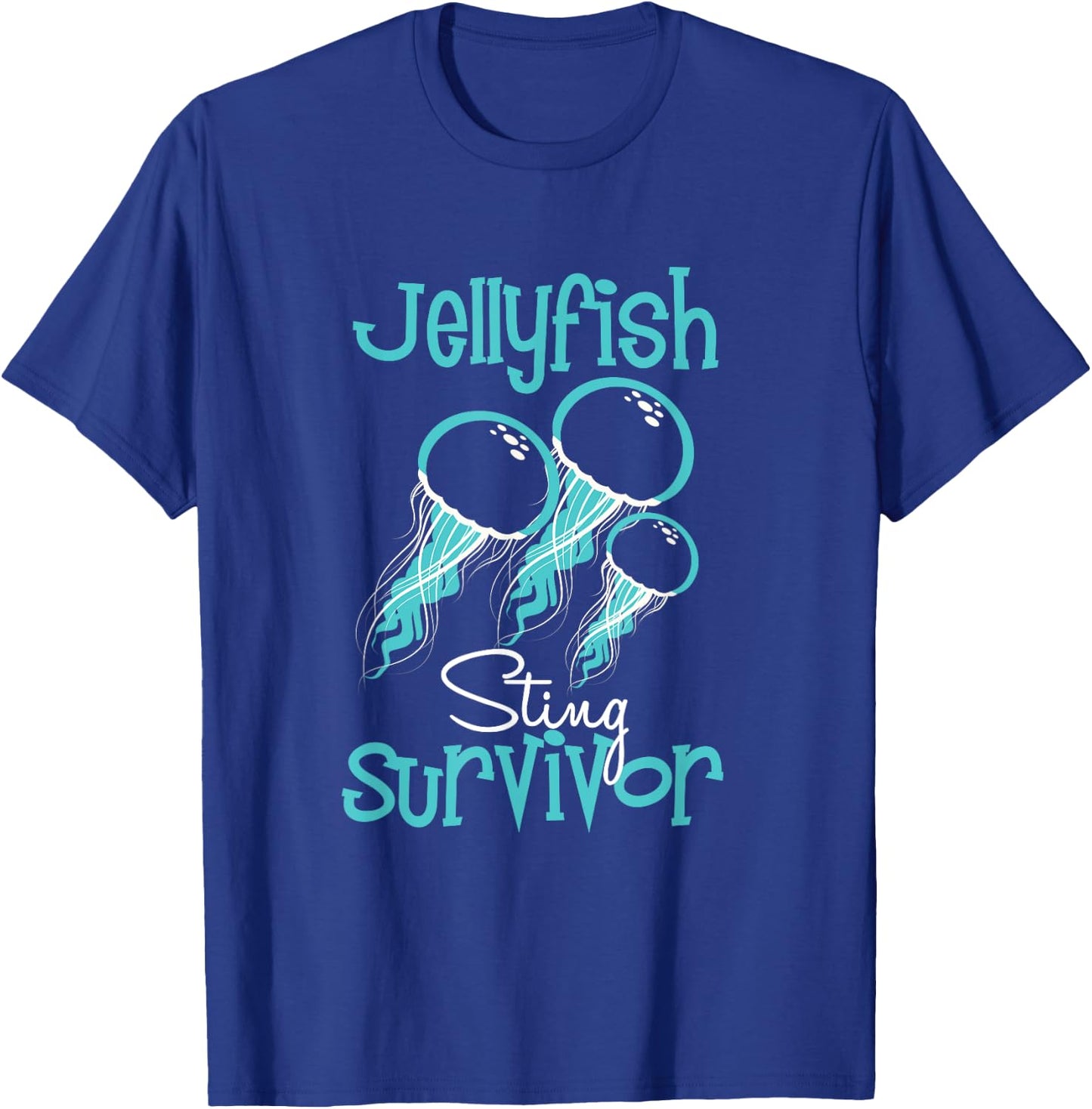 Jelly Fish Sting Survivor T Shirt T-Shirt - T-Shirt | Royal