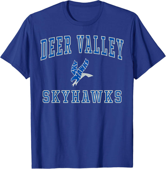 Deer Valley High School Skyhawks C1 T-Shirt - T-Shirt | Royal