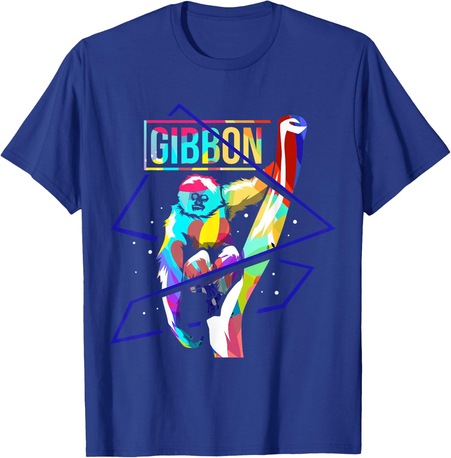 Amazing Hylobates Lar Lesser Ape Gibbon Gibbons Monkey T-Shirt - T-Shirt | Royal