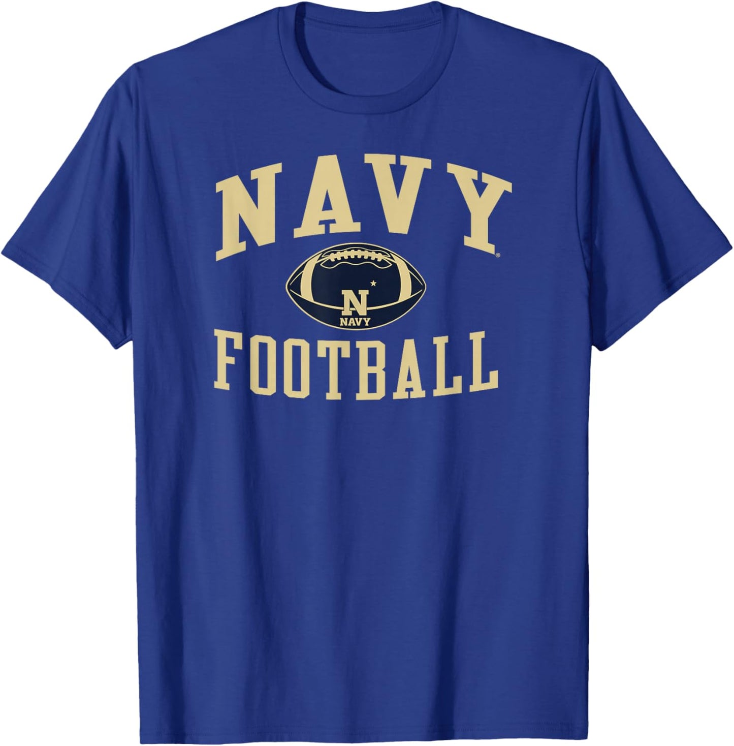 Navy Midshipmen Football Sack Dark Heather T-Shirt - T-Shirt | Royal