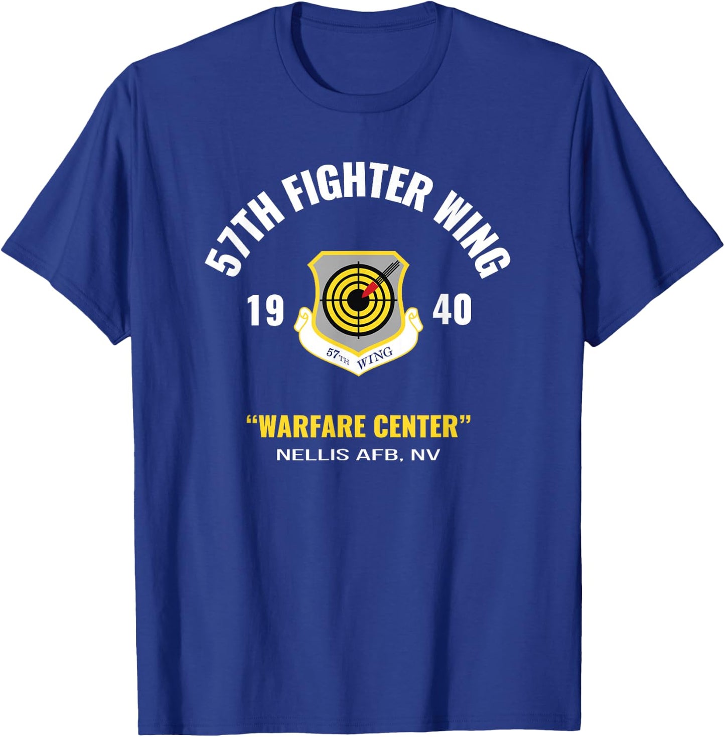 Military 57th Fighter Wing T-Shirt - T-Shirt | Royal