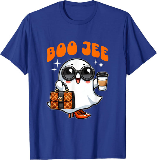 Cute Boo Jee Ghost Boujee Halloween Girl Women T-Shirt - T-Shirt | Royal