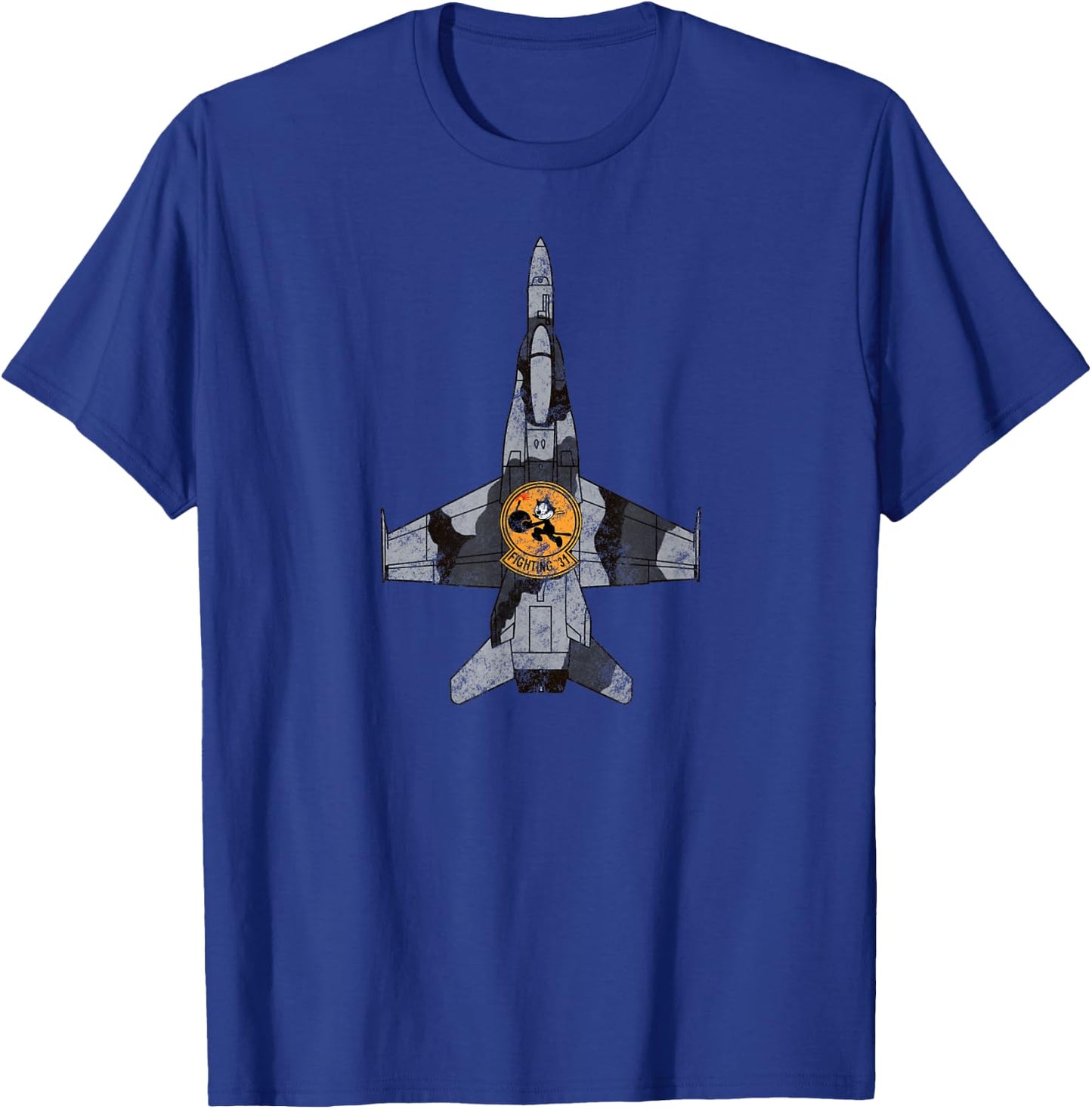 WW2 VFA-31 F-18 Tomcatters Squadron Patch T-Shirt - T-Shirt | Royal