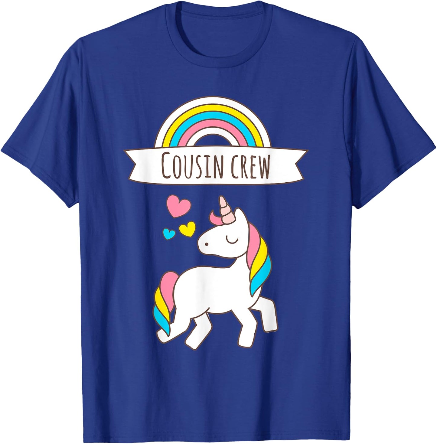 Crazy Cousin Crew Reunion Unicorn T Shirt Funny T-Shirt - T-Shirt | Royal