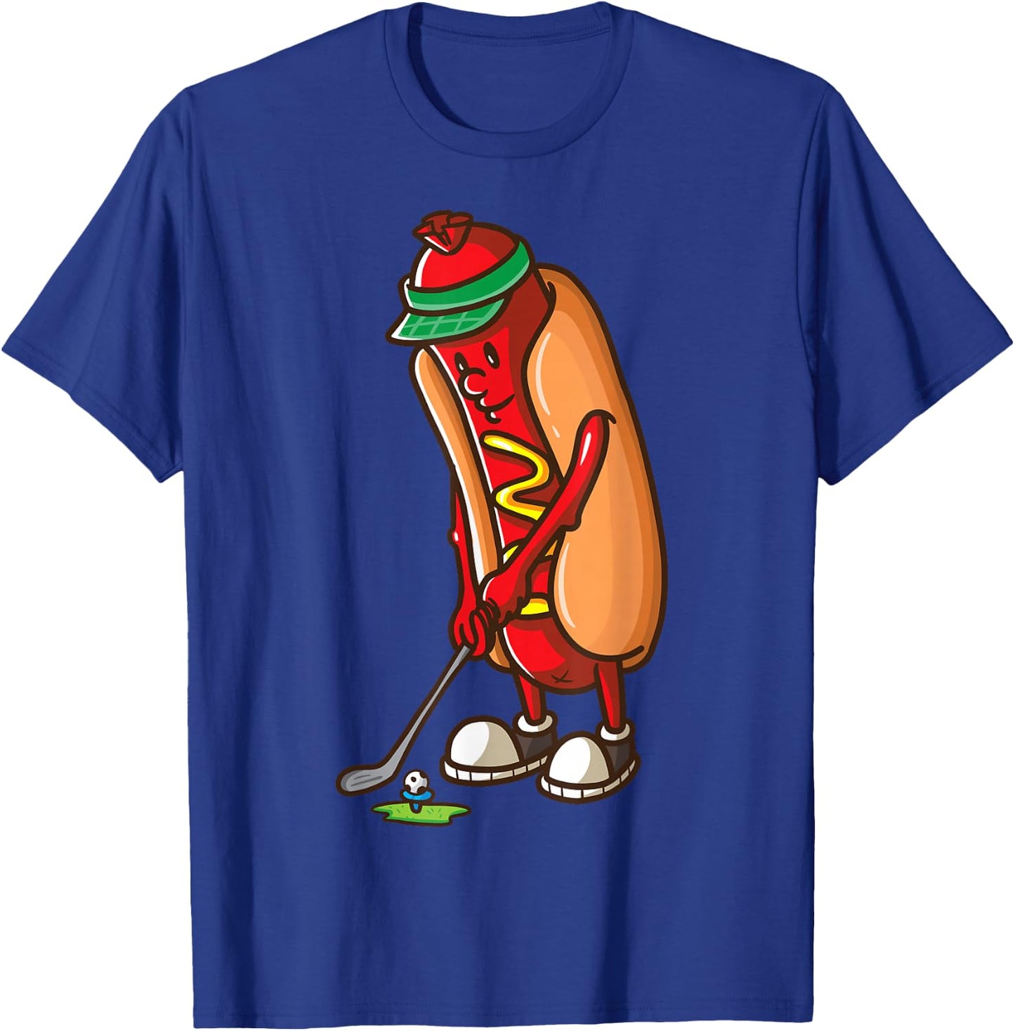 Golf Game Hot Dog Golf Gifts Shirts Boys T-Shirt - T-Shirt | Royal