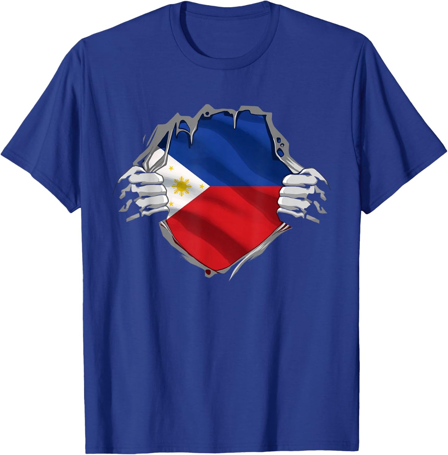 Filipino Flag Sun Philippines Shirt Filipina Pinoy Pride T-Shirt - T-Shirt | Royal