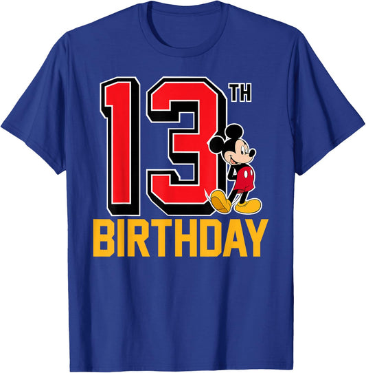 Disney - Mickey 13th Birthday T-Shirt - T-Shirt | Royal