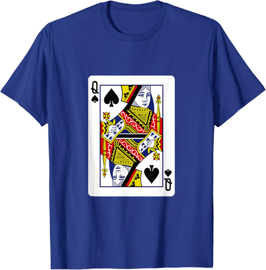 Queen of Spades Playing Cards T-Shirt - T-Shirt | Royal