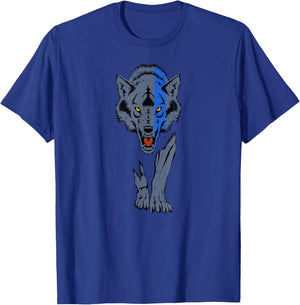 Police Thin Blue Line Wolf Law Enforcement Sheepdog T-Shirt - T-Shirt | Royal