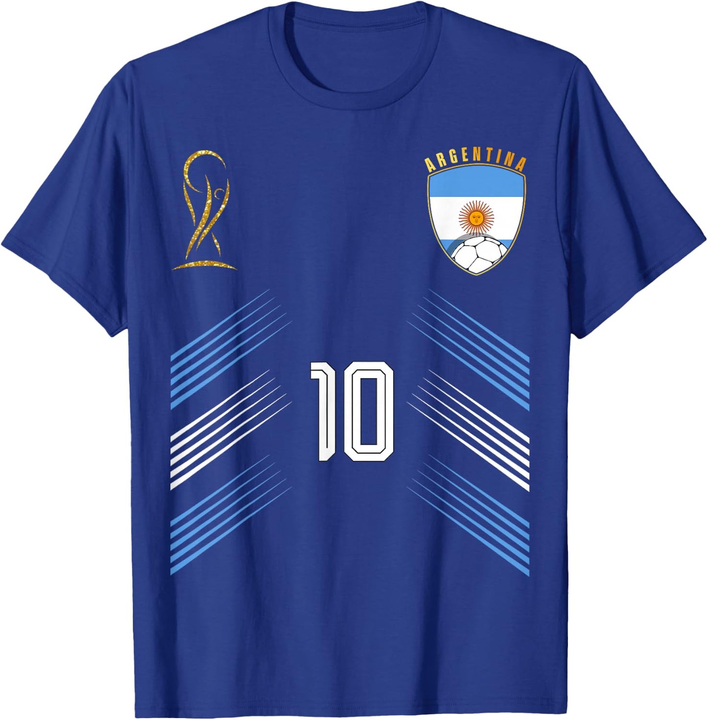 Argentina Flag Argentinian Pride Lovers Retro T-Shirt - T-Shirt | Royal