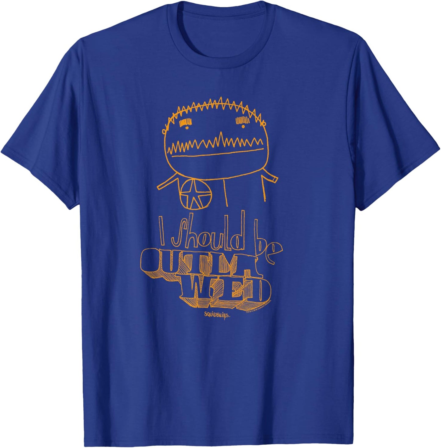 Adult Swim Squidbillies Outlawed Black Cartoon , Small T-Shirt - T-Shirt | Royal