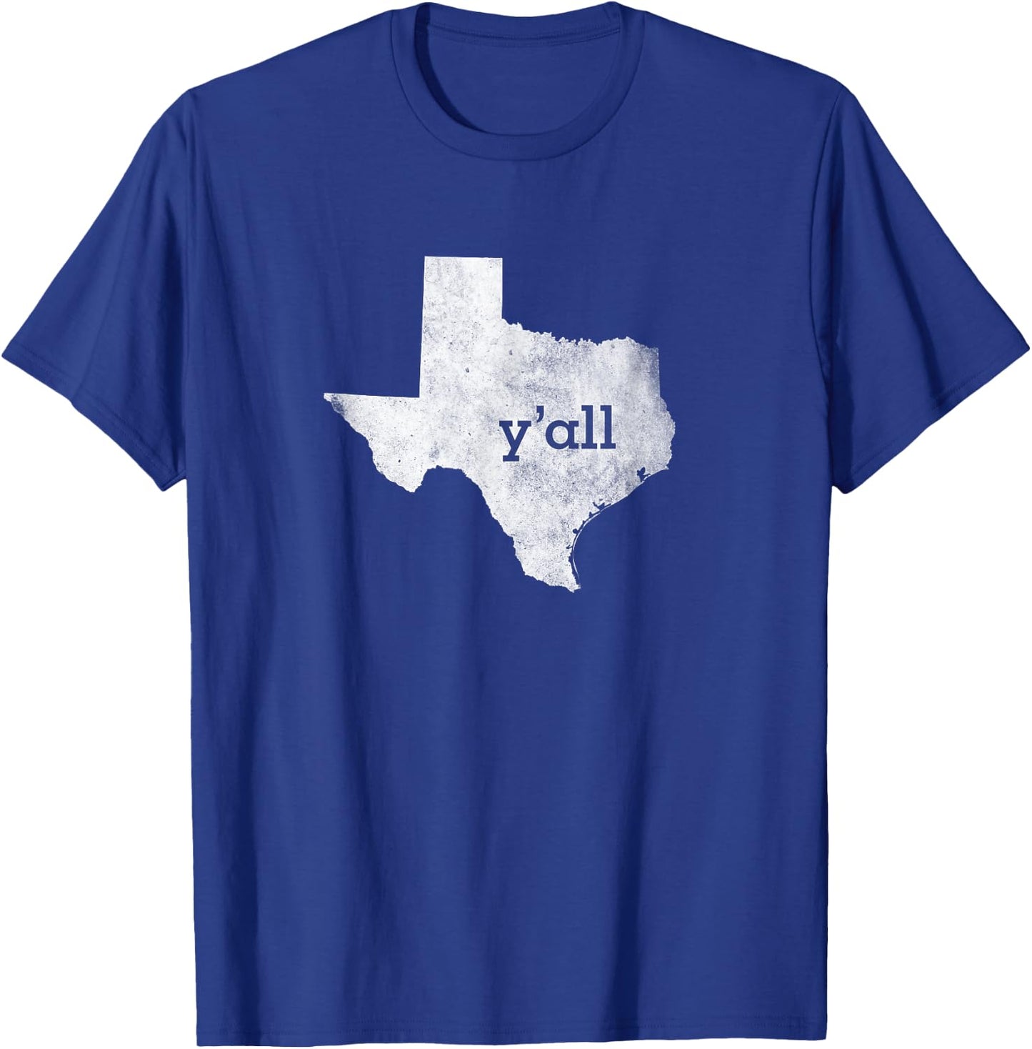 Vintage Texas - State of Texas Y'all Yall T-Shirt - T-Shirt | Royal