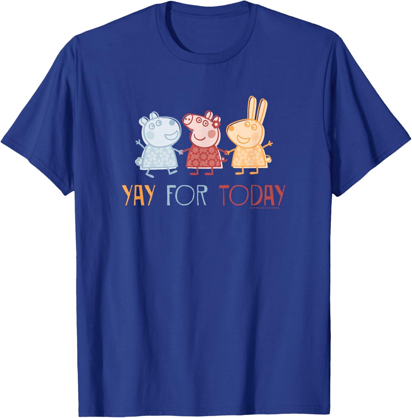 Peppa Pig Yay! For Today Rebecca Rabbit And Suzy Sheep T-Shirt - T-Shirt | Royal