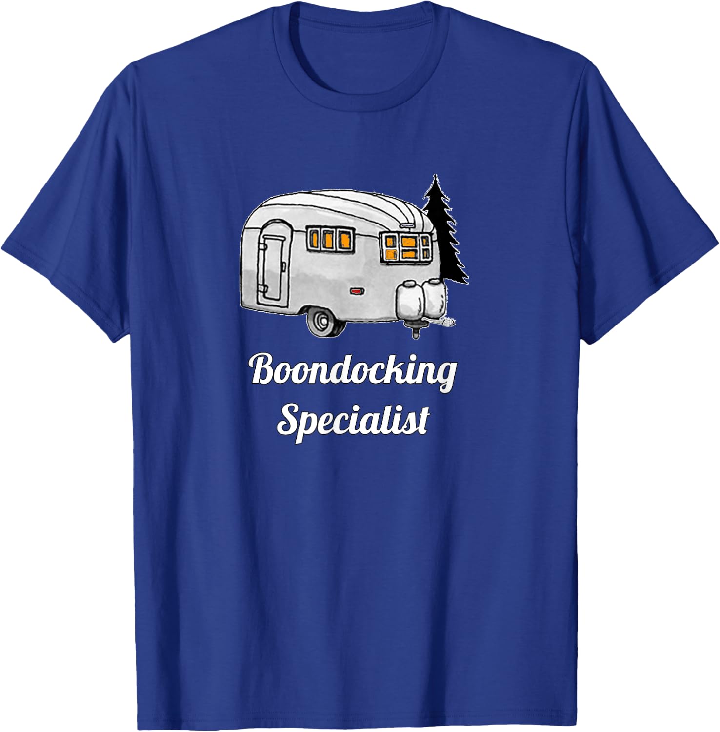Boondocking Specialist Camping Shirt for Wanderers T-Shirt - T-Shirt | Royal