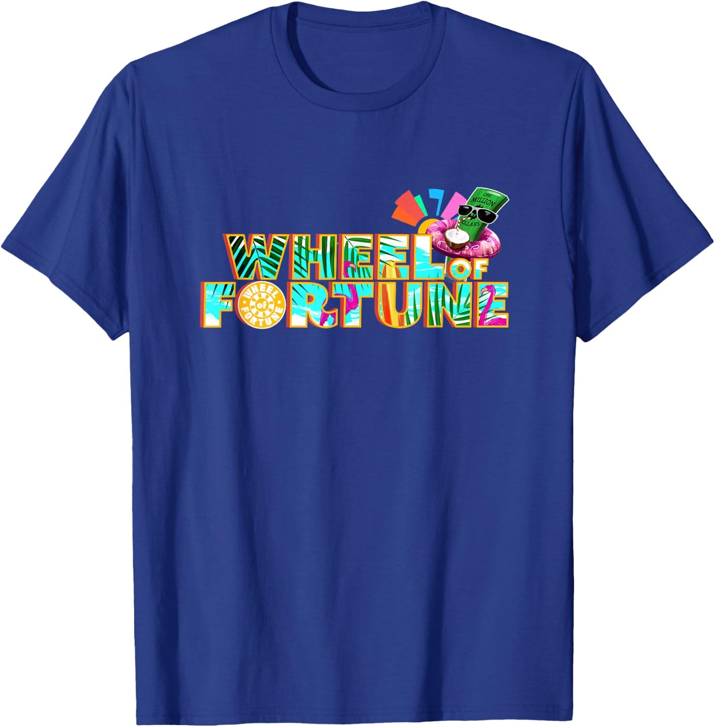 Wheel of Fortune Tropical Logo T-Shirt - T-Shirt | Royal