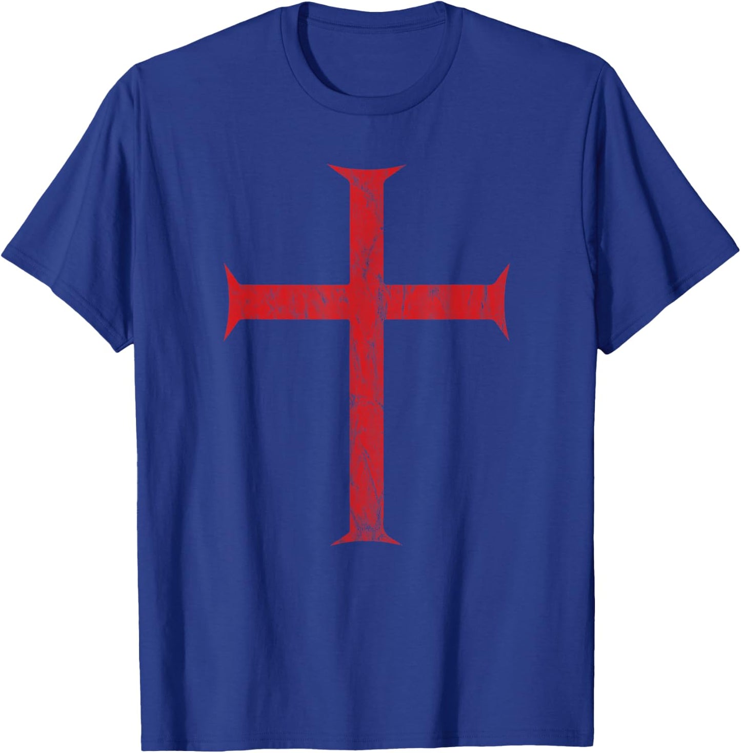 Knight Templar Cross Vintage T-Shirt - T-Shirt | Royal