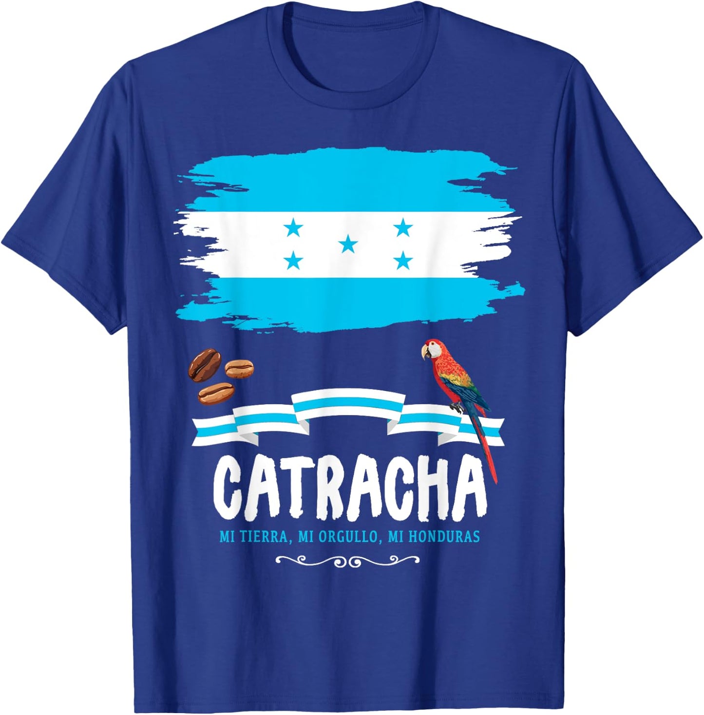Honduras Catracha Outfit Ideas & Honduran Flag T-Shirt - T-Shirt | Royal