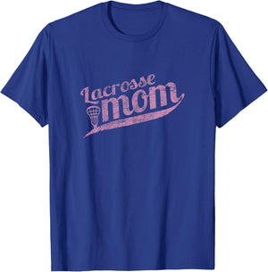 Lacrosse MOM - Proud Lax Mother T-Shirt - T-Shirt | Royal