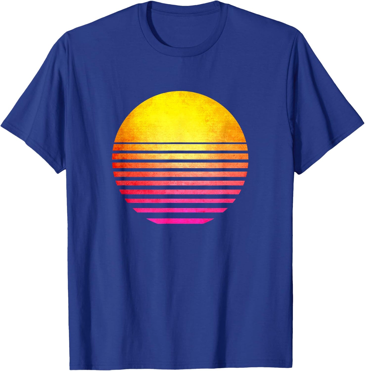 Retro Sun Outrun women, gym workout T-Shirt - T-Shirt | Royal