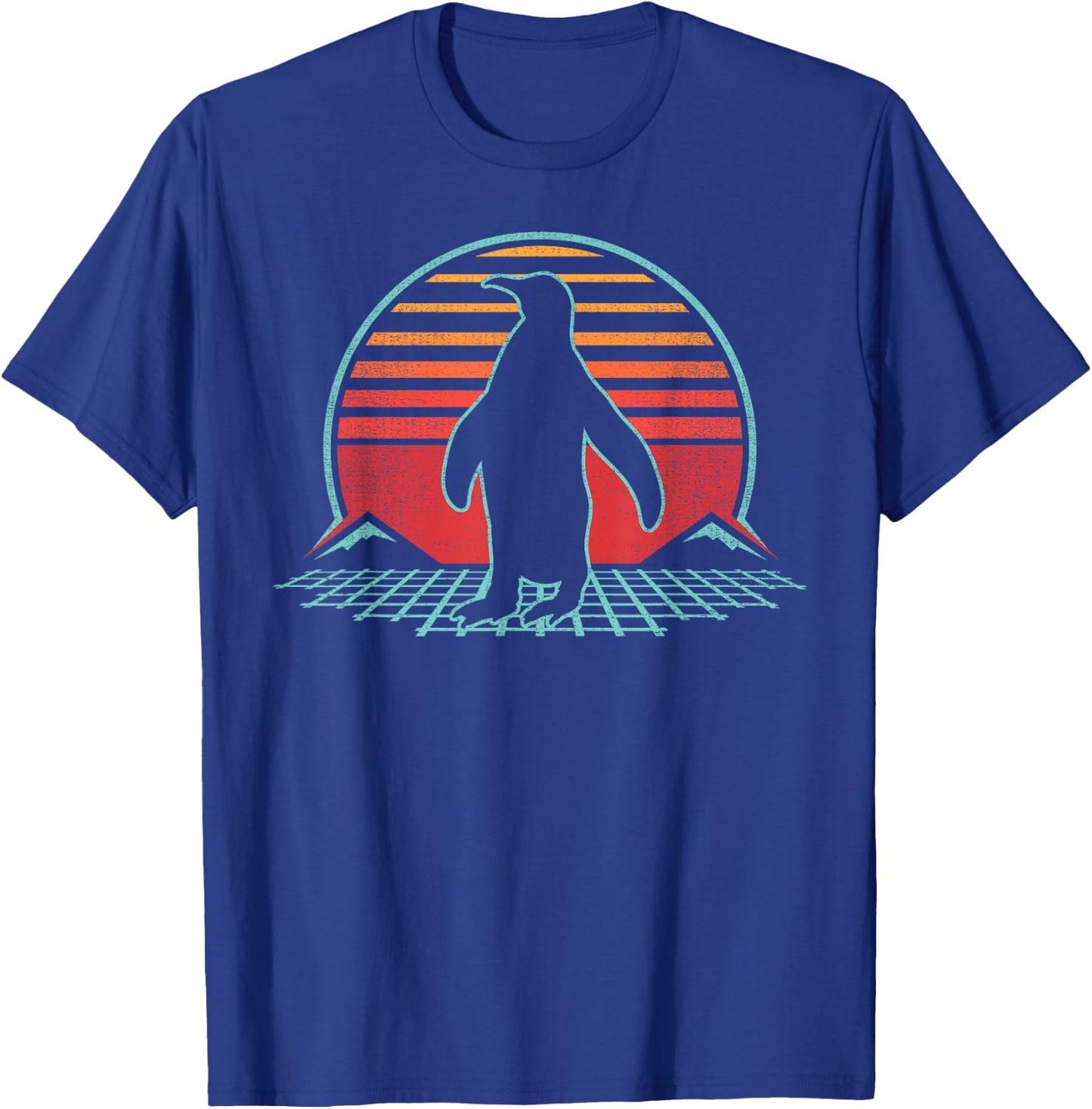 Penguin Lover Animal Retro Vintage 80s Style T-Shirt - T-Shirt | Royal