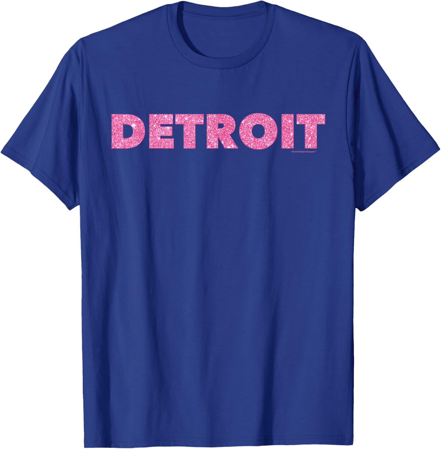 DETROIT PINK Shirt, Motor City Michigan T-Shirt - T-Shirt | Royal