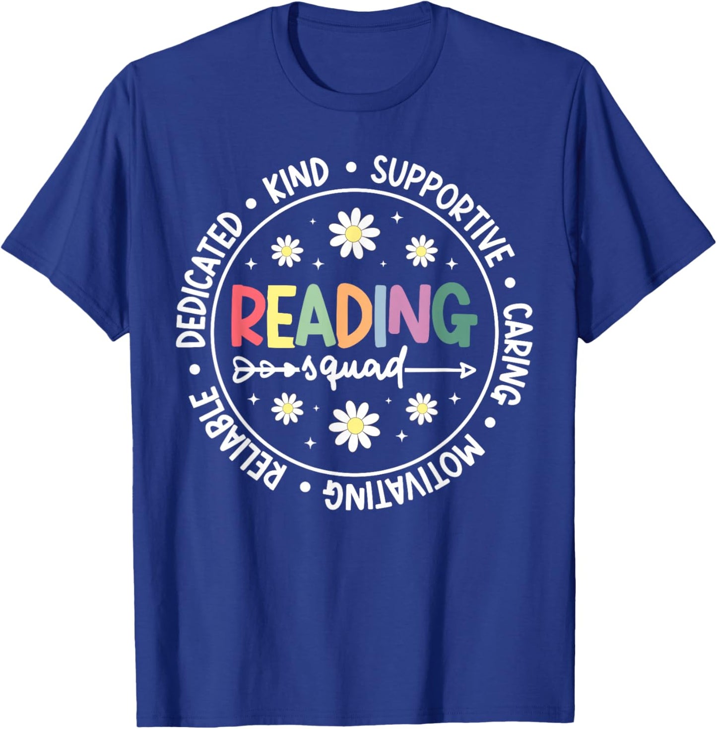 Reading Squad Reading Specialist Team Reading Specialists T-Shirt - T-Shirt | Royal