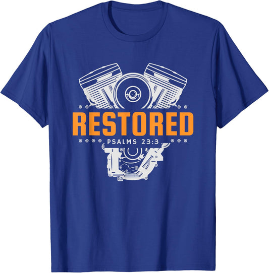 Christian Mechanic Restored Cars Automobile T-Shirt - T-Shirt | Royal