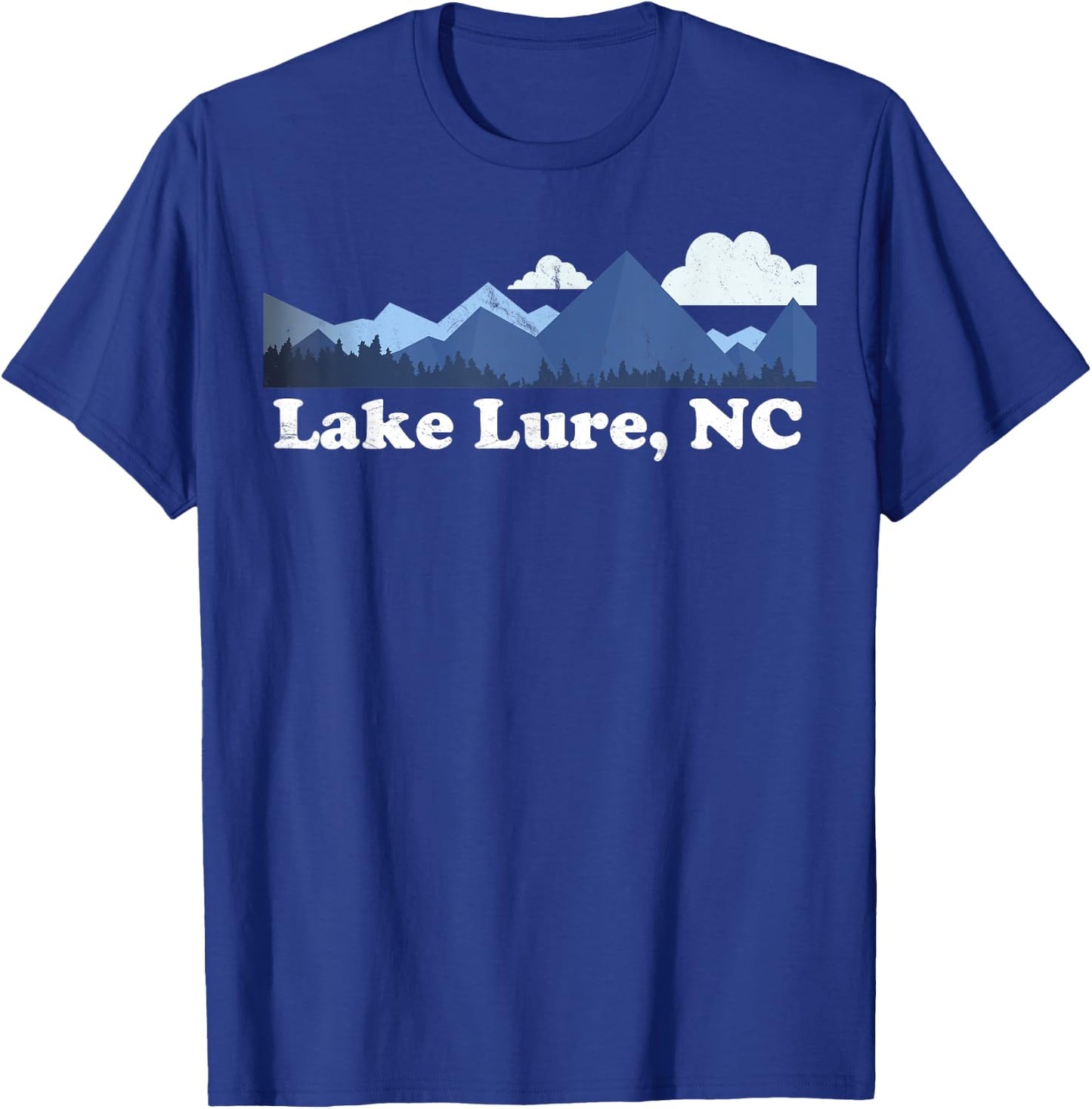 Cute Lake Lure North Carolina Blue Ridge Mountains NC T-Shirt - T-Shirt | Royal
