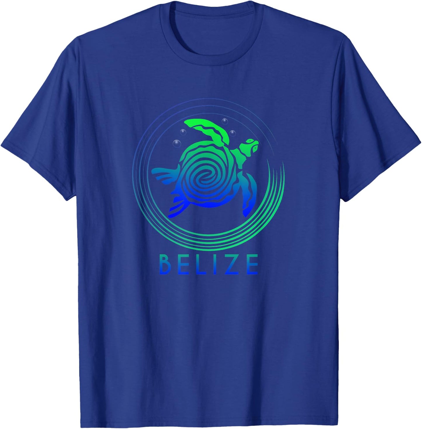 Belize / Tribal Belize Turtle T-Shirt - T-Shirt | Royal