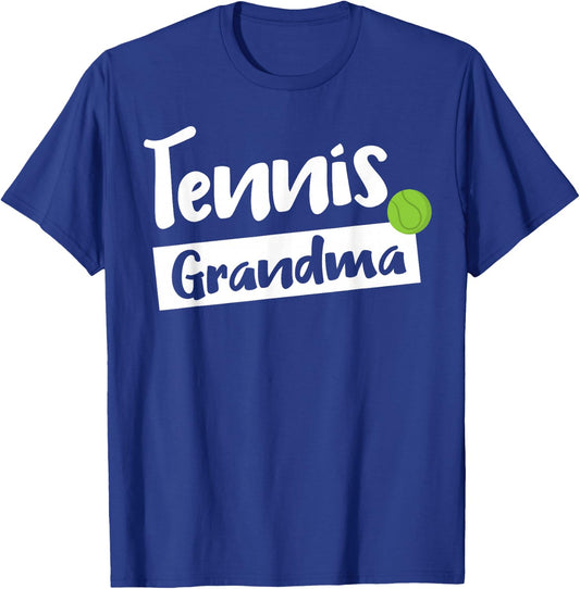 Woman Tennis Grandma Gift Nana T-Shirt - T-Shirt | Royal