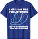 I'm Thinking About Roller Coasters Funny T-Shirt - T-Shirt | Royal