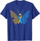 Down Syndrome Awareness Butterfly Support Gift Shirt T-Shirt - T-Shirt | Royal