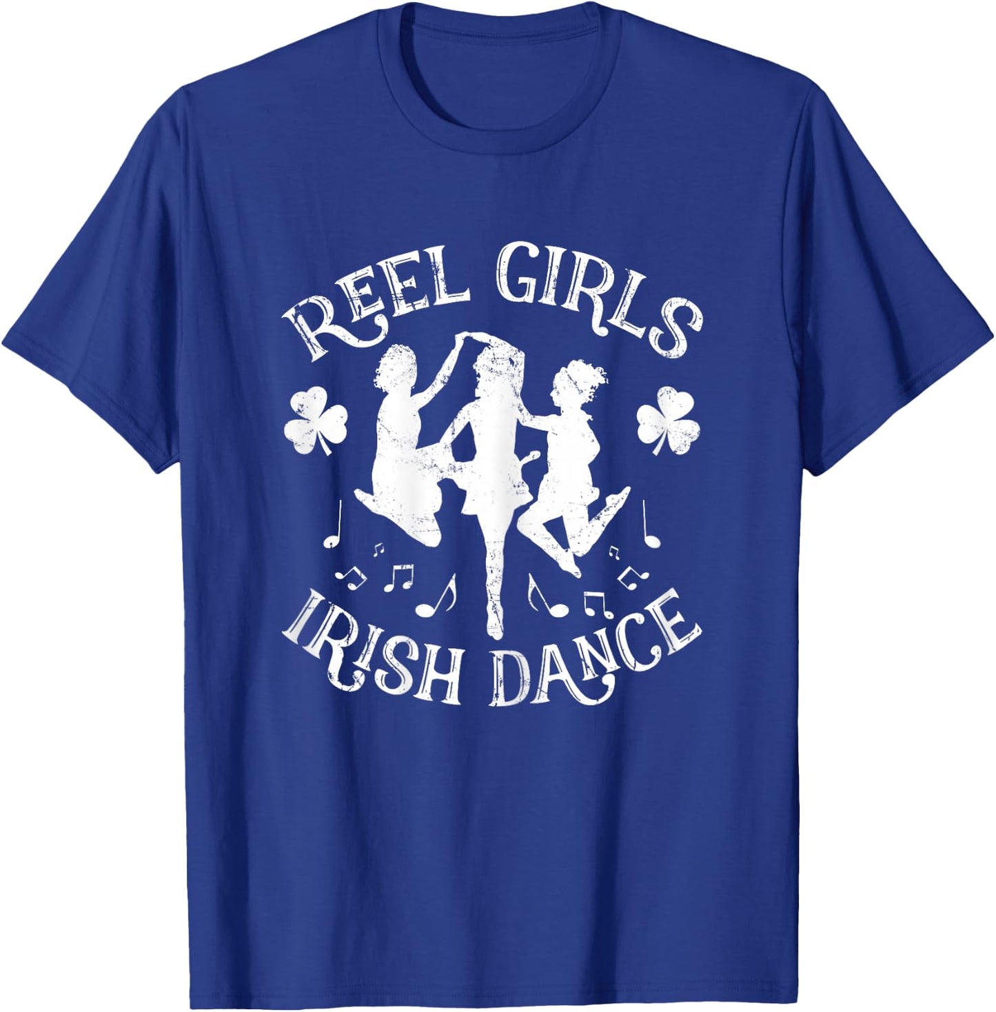 St Patricks Day Reel Girls Irish Dance Green T-Shirt - T-Shirt | Royal