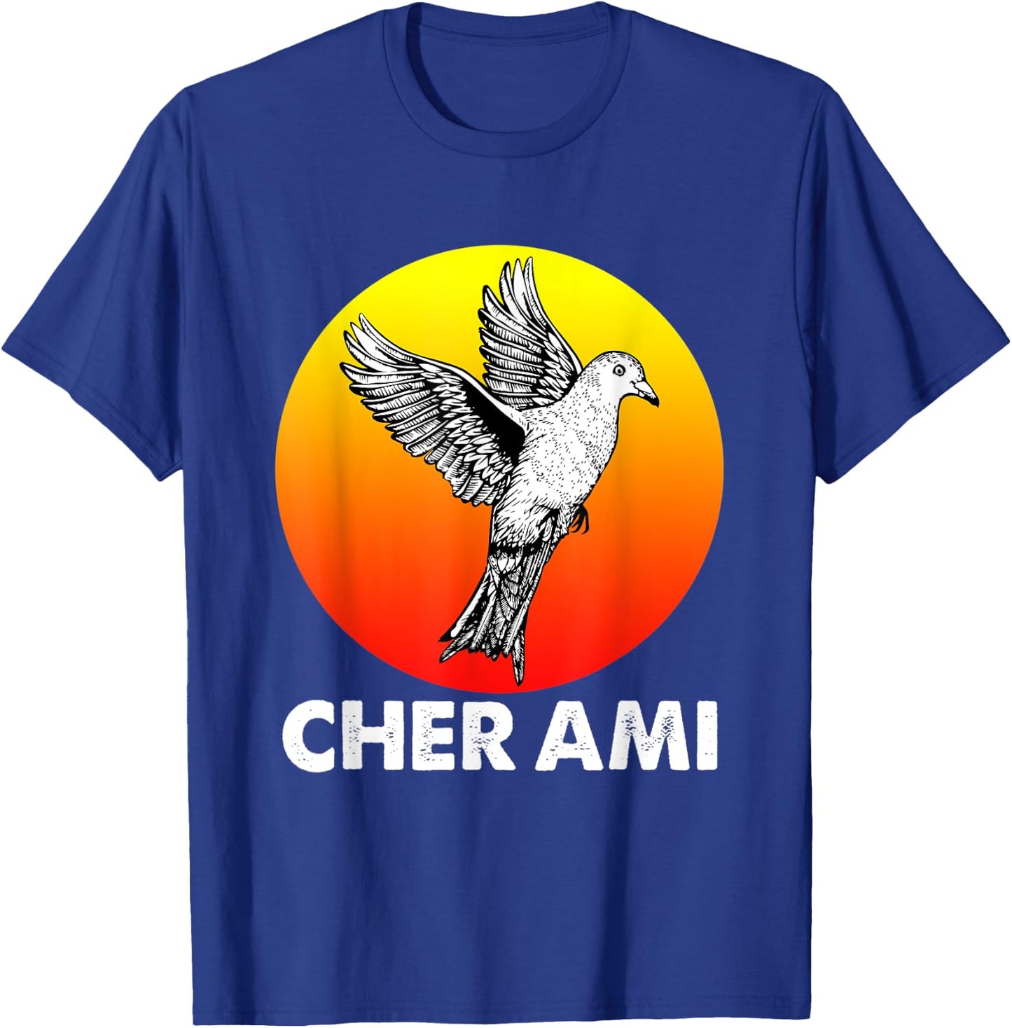 Cher Ami World War Hero Carrier Pigeon T-Shirt - T-Shirt | Royal