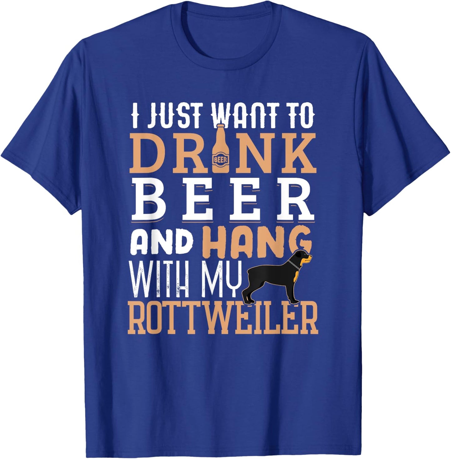 Rottweiler Dad Shirt Funny Father's Day Rottie Dog Beer T-Shirt - T-Shirt | Royal