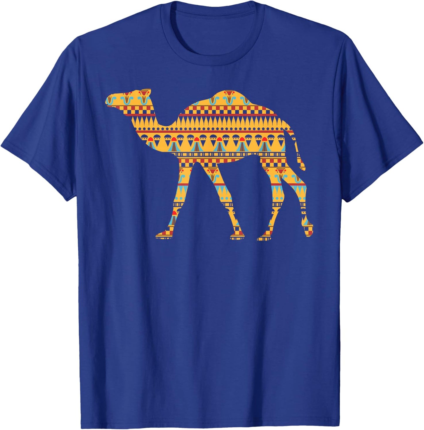 Camel T Shirt Middle Eastern Rug Pattern Women Men Kids T-Shirt - T-Shirt | Royal