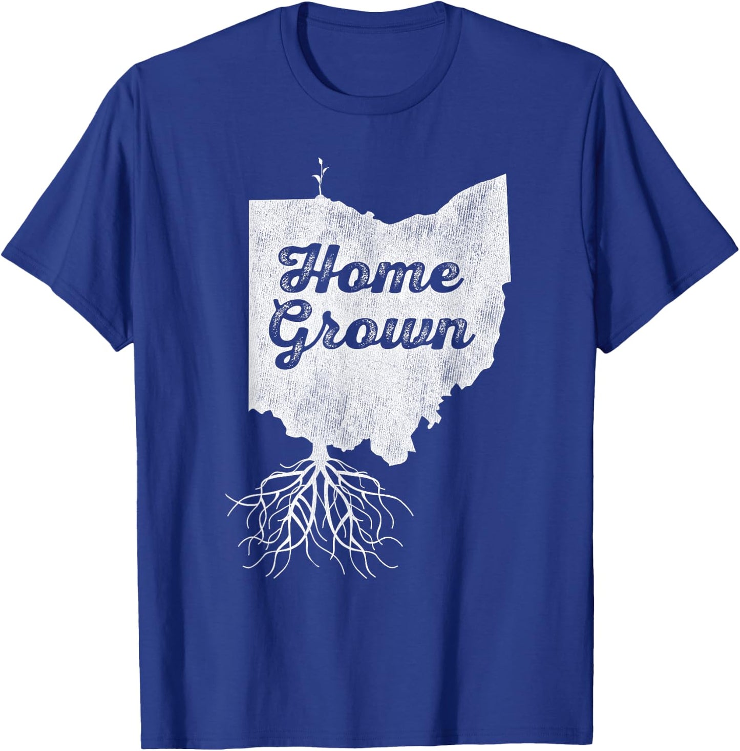 Ohio T Shirt Home Grown Roots OH State Pride T-Shirt - T-Shirt | Royal