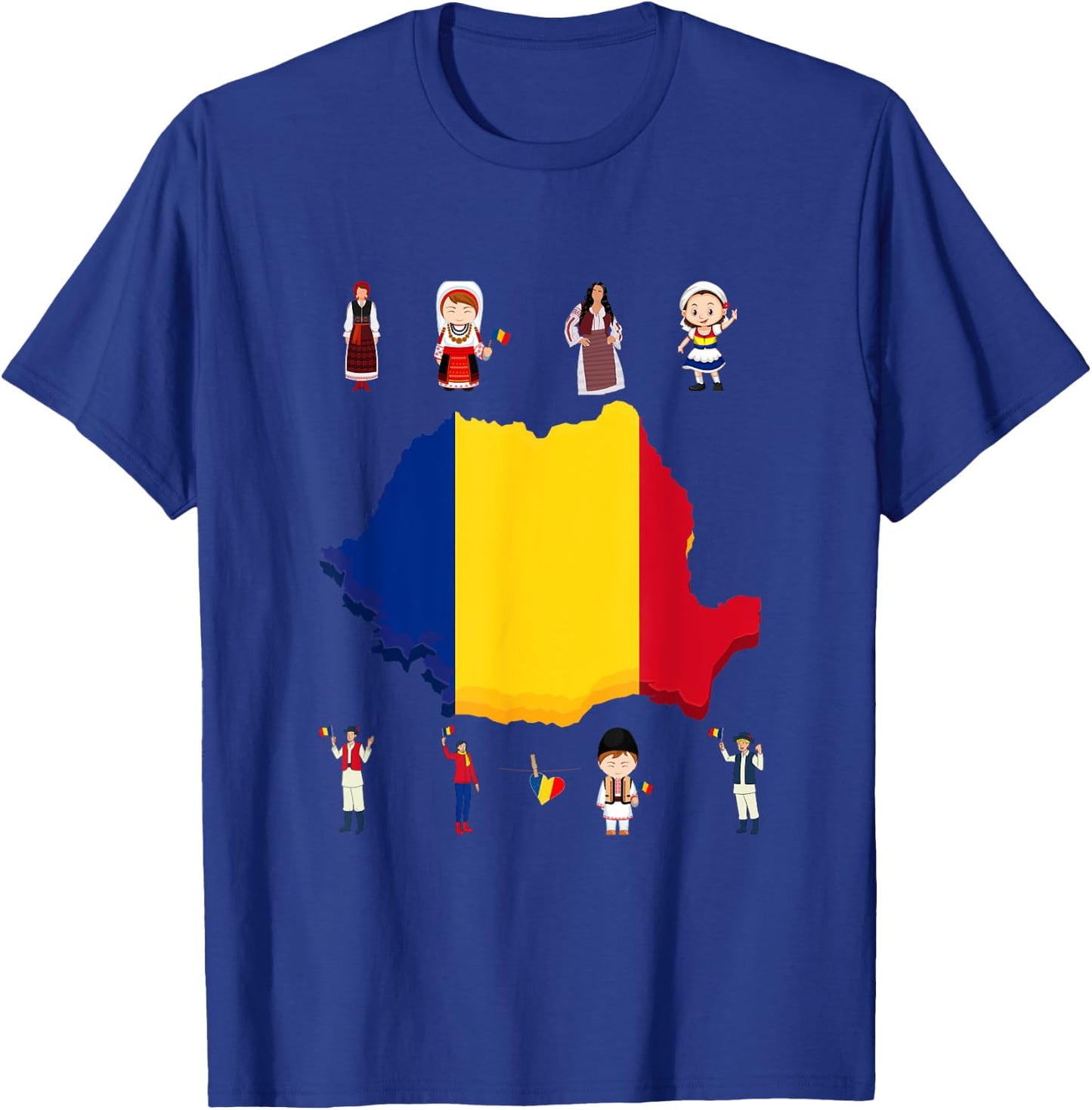 Traditional Romanian Family and Woman T-Shirt - T-Shirt | Royal