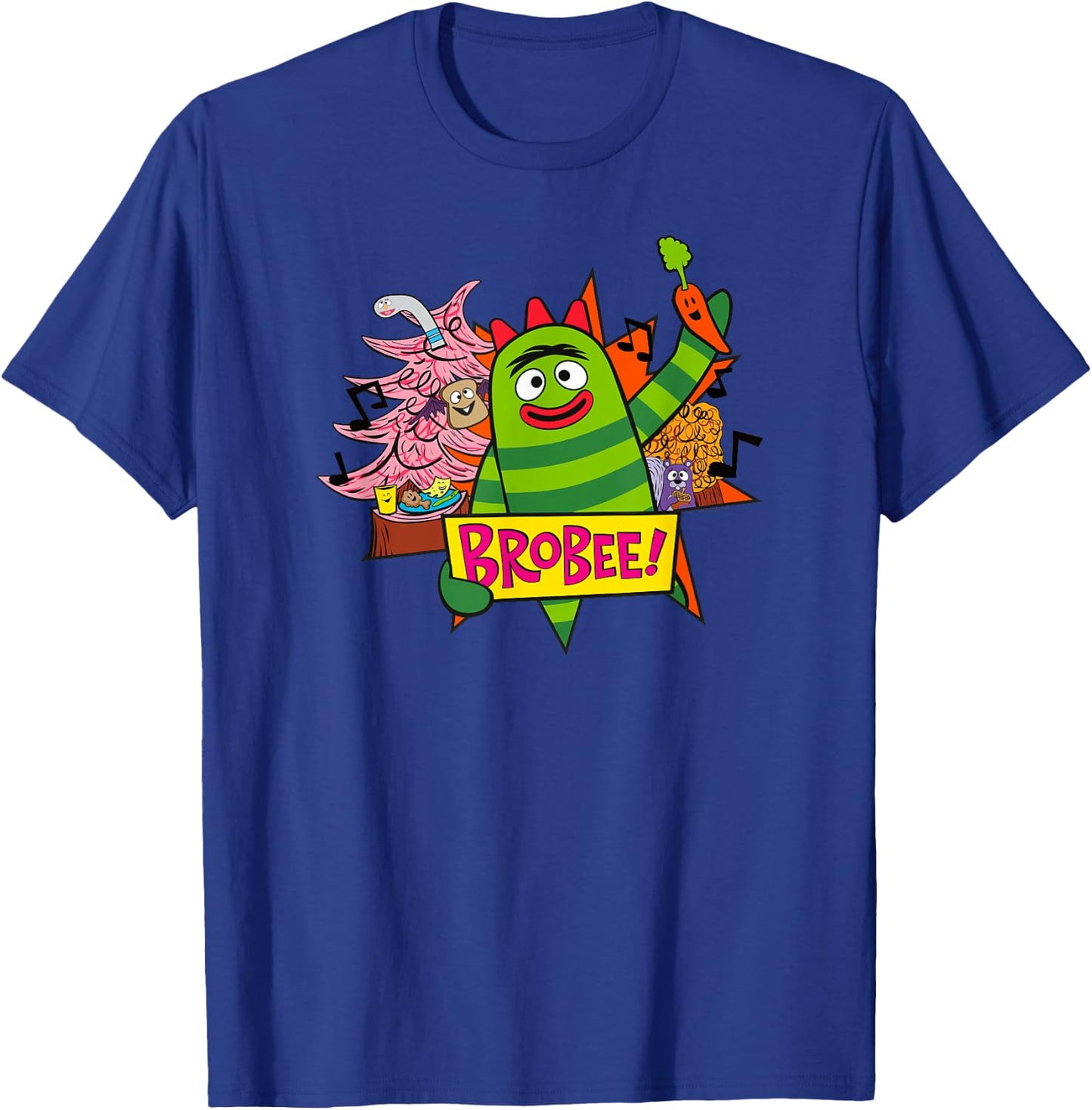 Yo Gabba Gabba - Classic Brobee 01 T-Shirt - T-Shirt | Royal