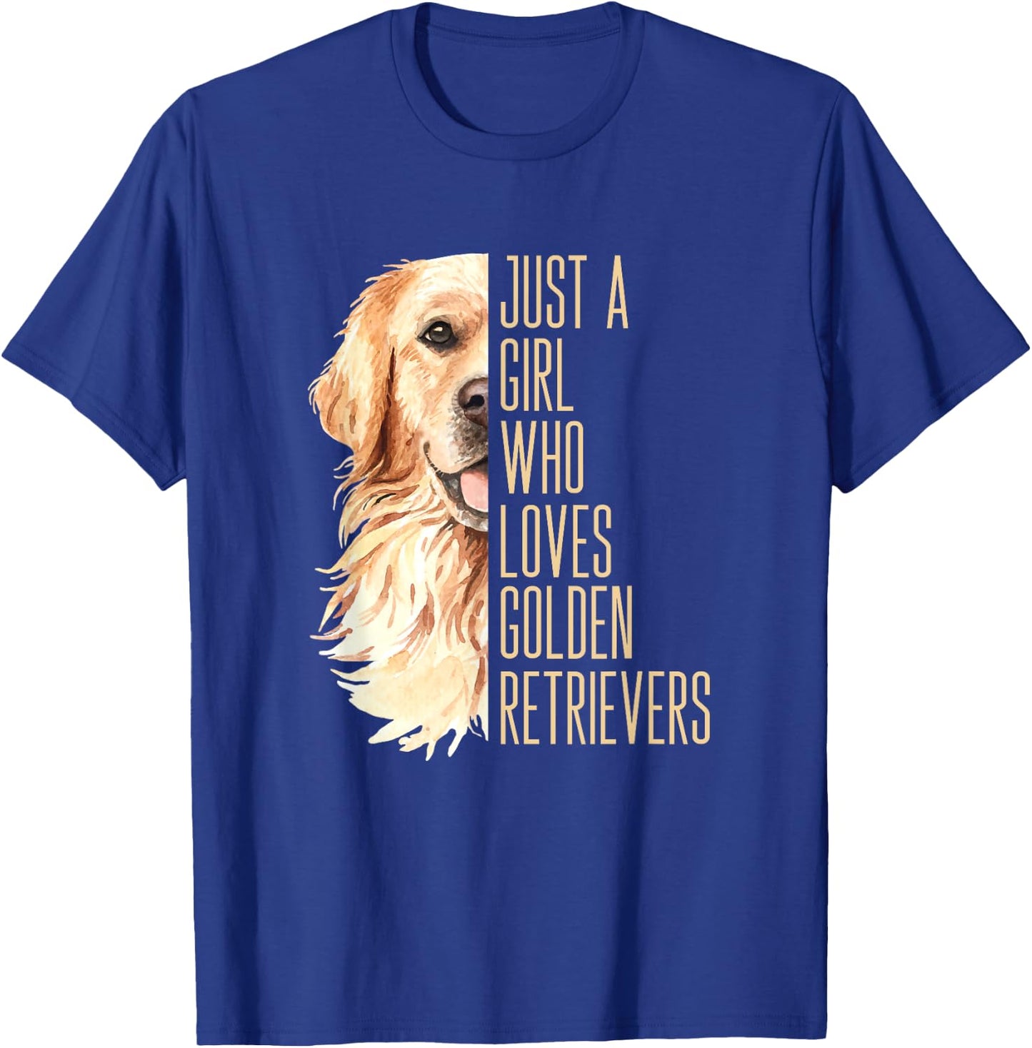 Golden Retriever Lover Design for Dog Enthusiasts T-Shirt - T-Shirt | Royal