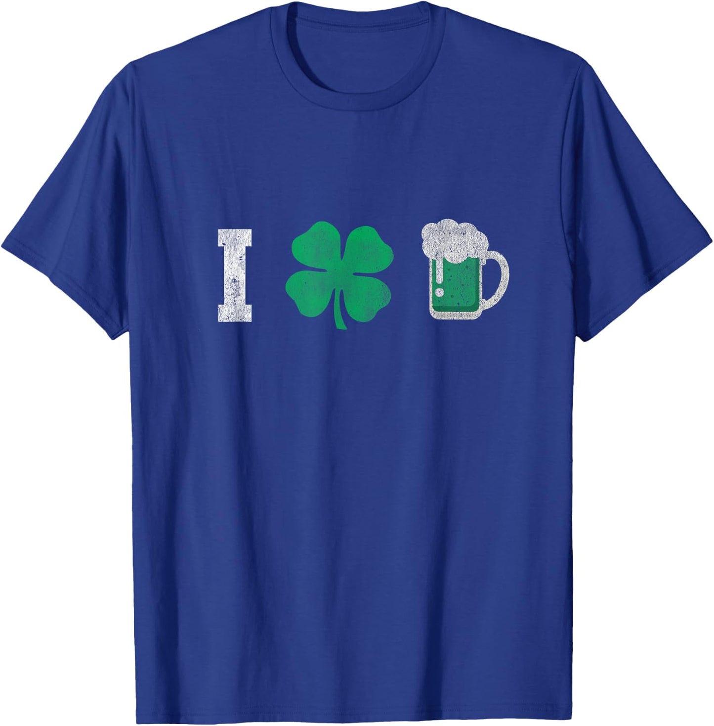 Cute I Love Green Beer St Patrick's Day Shamrock T-Shirt - T-Shirt | Royal