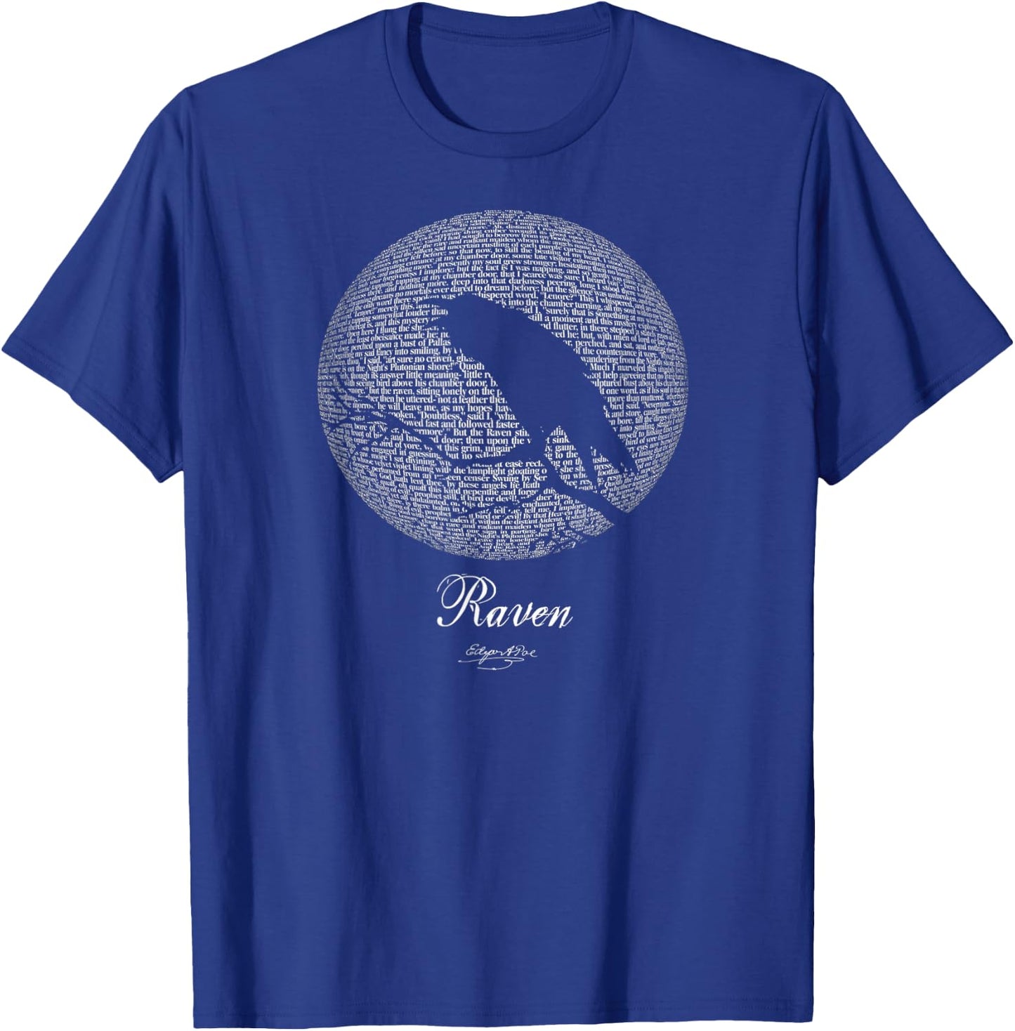 Edgar Allan Poe T Shirt Gothic Tales of Poe Gif for Readers T-Shirt - T-Shirt | Royal