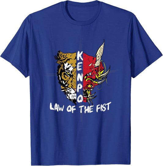 Kenpo Karate Law of the Fist Martial Arts T-Shirt - T-Shirt | Royal