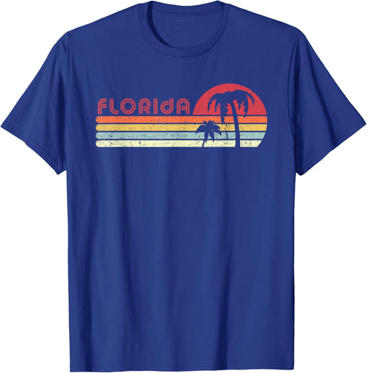 Florida Shirt. Retro Style FL, USA T-Shirt - T-Shirt | Royal