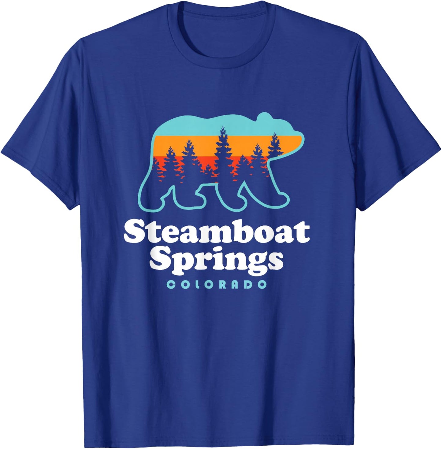 Steamboat Springs Colorado Bear T-Shirt - T-Shirt | Royal