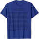 Walt Whitman Leaves of Grass What You Shall Do Shirt T-Shirt - T-Shirt | Royal