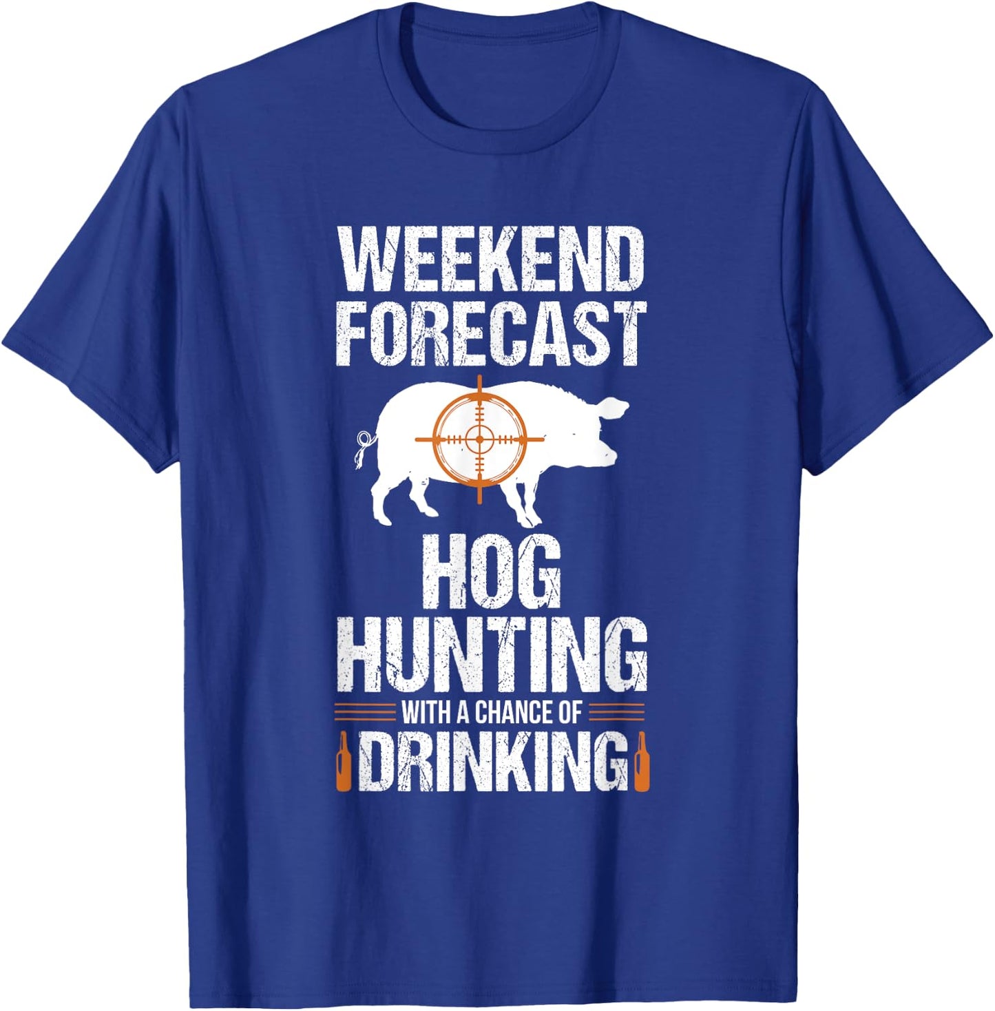 Hog Hunting Funny Weekend Beer Boar Hunter Pig T-Shirt - T-Shirt | Royal