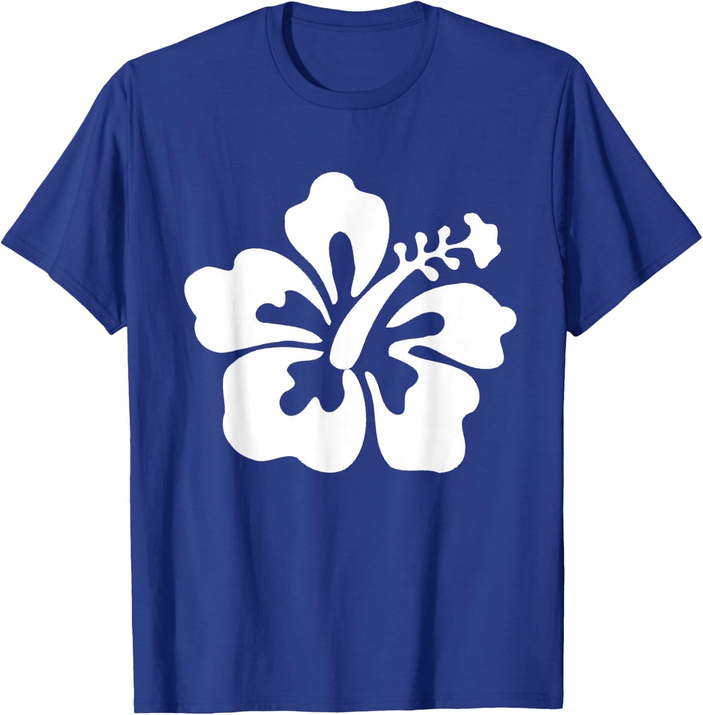 Hawaiian White Hibiscus - Hawaiian Flower T Shirt T-Shirt - T-Shirt | Royal