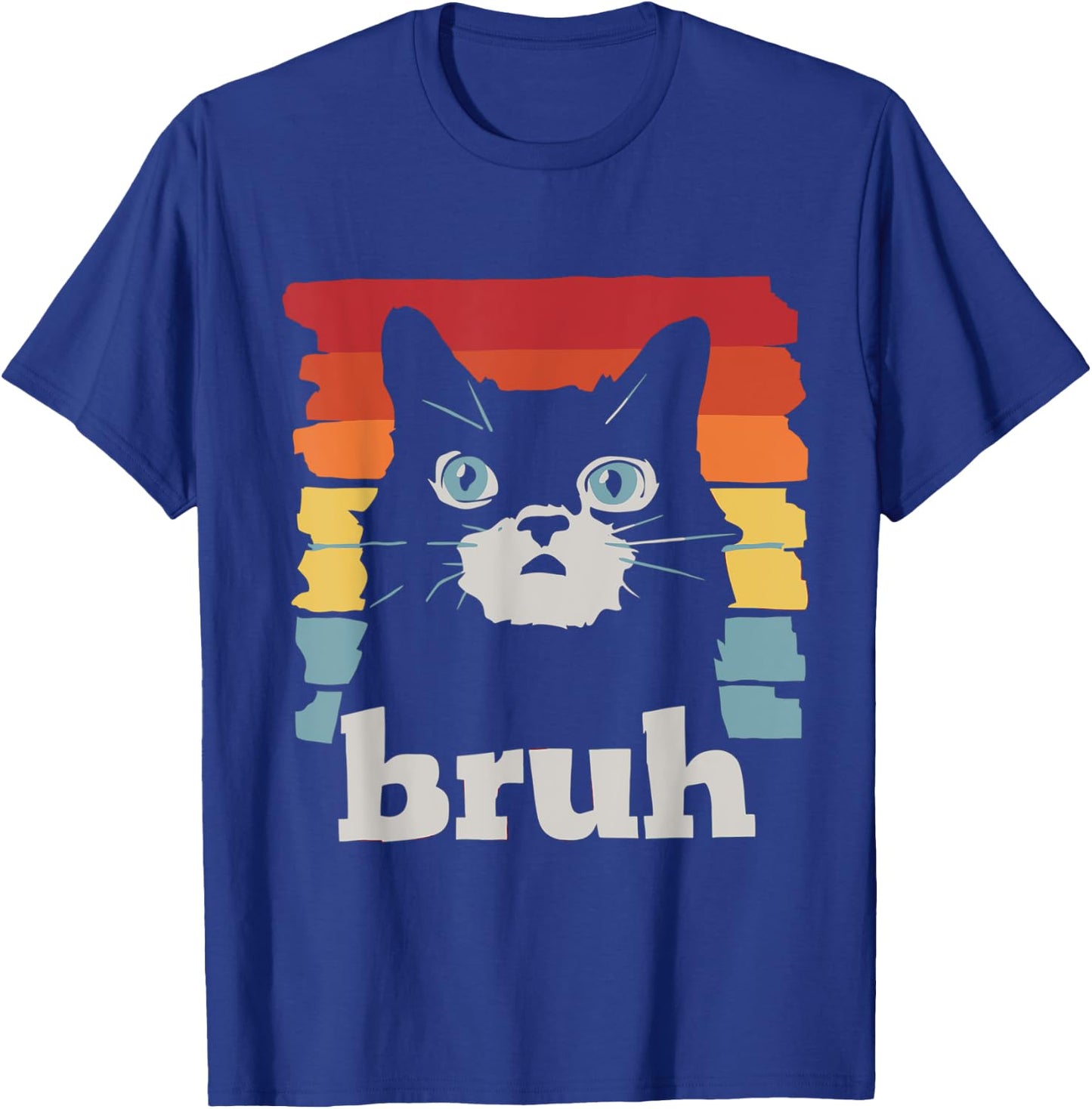 Bruh Cat Meme Funny Cat T-Shirt - T-Shirt | Royal
