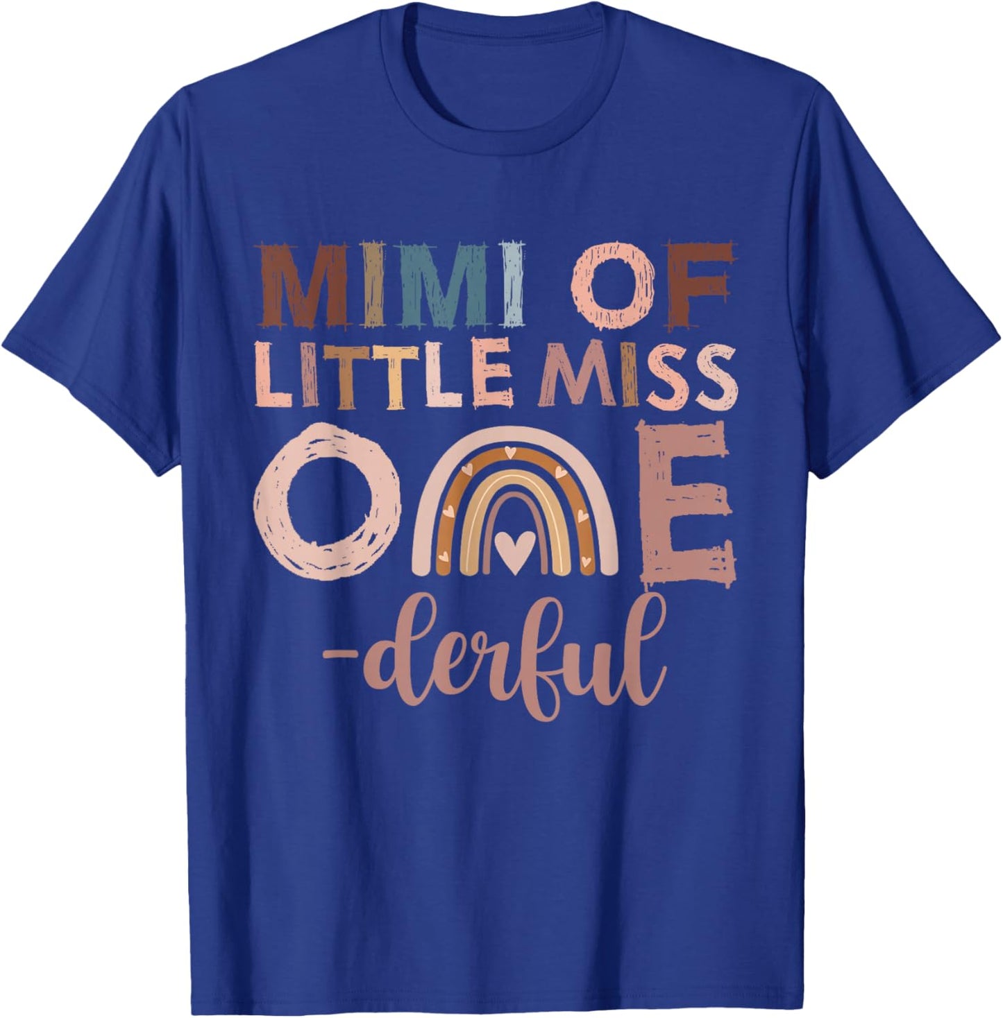 Boho Mimi of Miss Onederful 1st Birthday Girl Cute T-Shirt - T-Shirt | Royal